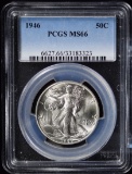 1946 Walking Half Dollar PCGS MS-66