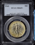 1945 Walking Half Dollar PCGS MS-65 Plus Tone