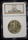 1947 Walking Half Dollar NGC MS-67