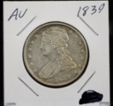 1839 Bust Half Dollar  NICE AU Coin