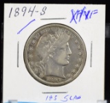 1894-S Barber Half Dollar XF/VF