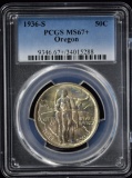 1936-S Oregon Commen Half Dollar PCGS MS-67 Plus