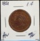 1851 Coronet Large Cent AU