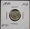 1940 Mercury Dime  EF PLUS