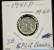 1941 Mercury Dime Split Bands MS-60