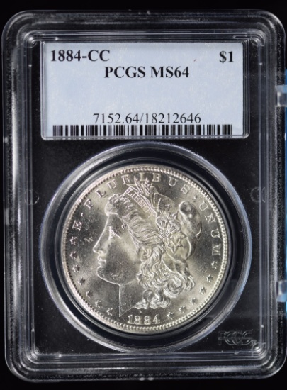 1884-CC Morgan Dollar PCGS MS-64