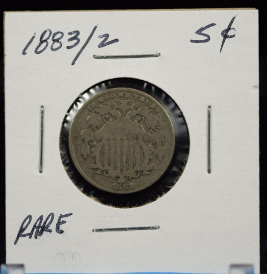 1883/2 Liberty Head Five Cent Rare