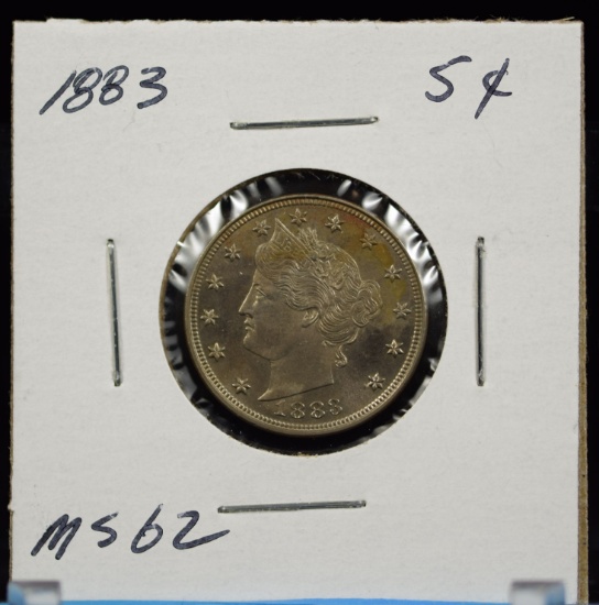 1883 Liberty Head Five Cent UNC