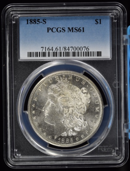 1885-S Morgan Dollar PCGS MS-61