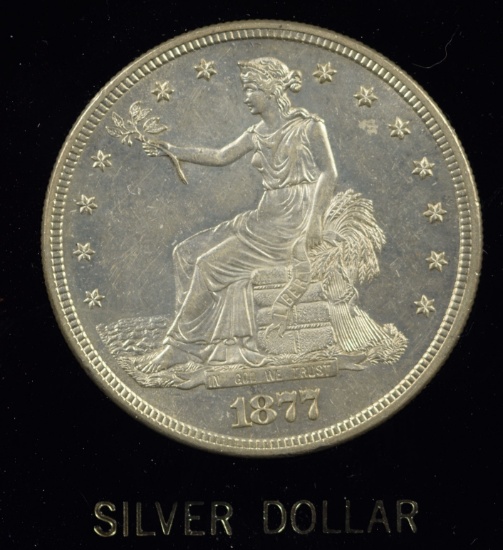 1877-S Trade Dollar CH/UNC Super Awesome Trade Dollar