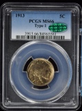 1913 Ty1 Buffalo Nickel PCGS MS-66 Original Coin