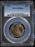 1878 Proof Seated Quarter PCGS PF-64 Tone