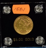 1881 $5 Gold Coronet