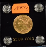 1887-S $5 Gold Coronet