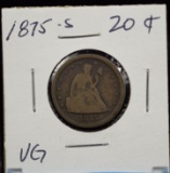 1875-S Seated Liberty Twenty Cent VG