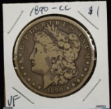 1890-CC Morgan Dollar VF