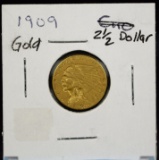 1909 $2.5 Gold Indian Head