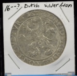 1600 Dutch Silver Lion Dollar