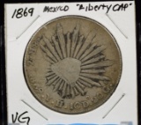 1869 Mexico Liberty Cap VG