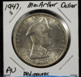 1947-S Philippines MacArthur Dollar AU