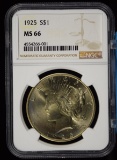 1925 Peace Dollar NGC MS-66