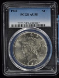 1934 Peace Dollar PCGS AU-58