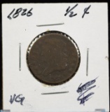 1826 Half Cent Classic Head VG