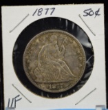 1877 Seated Liberty Fifty Cent VF