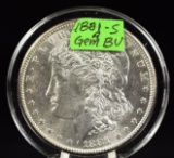 1881-S Morgan Dollar GEM BU