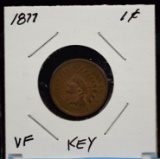 1877 Indian Head Cent VF Key