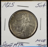 1925 Stone Mt Commen Half Dollar Nicely Toned