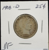 1908-D Barber Twenty Five Cent VF