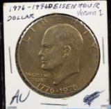 1976-D Eisenhower Dollar AU Version 1 Bicen