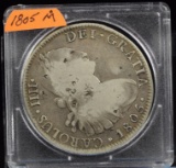 1805-M Pillar Dollar Chop Marks