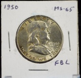 1950 Franklin Half Dollar GEM/BU FBL