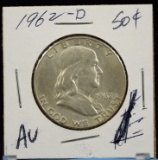 1962-D Franklin Fifty Cent AU