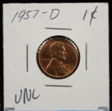 1957-D Lincoln Cent UNC