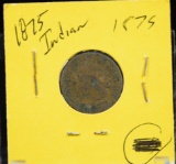 1875 Indian Head Cent AG