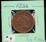 1856 Large Cent VF