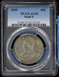 1830 Bust Half Dollar PCGS AU-55 Small 0
