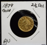 1879 $2.5 Gold Coronet AU