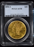 1898-S $20 Gold Coronet PCGS AU-58