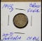 1943D Silver 3Pence Australia WWII Rainbow Tone CH/BU