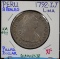 1792-IJ Peru 8 Realas Almost XF Pillar Dollar