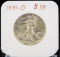 1941-D Walking Liberty Half Dollar BU