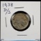 1938-D/S Buffalo Nickel VF