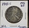 1945-S Walking Liberty Half Dollar Toned UNC