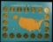 Landmarks of America Franklin Mint Collection Medal Set w/Map