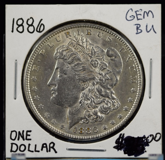 1886 Morgan Dollar GEM BU