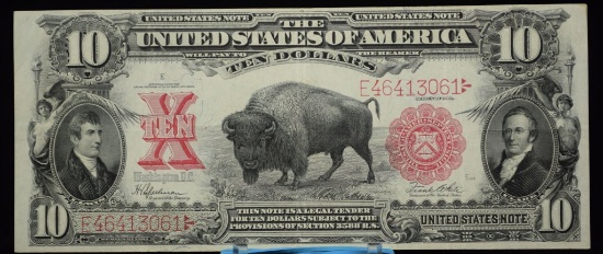 1901 $10 Bison Note Spielman-White XF